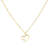 Heart Initial Letter Necklace